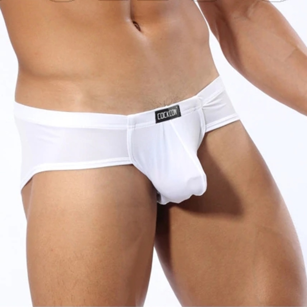 White Brief with Bulge Pouch